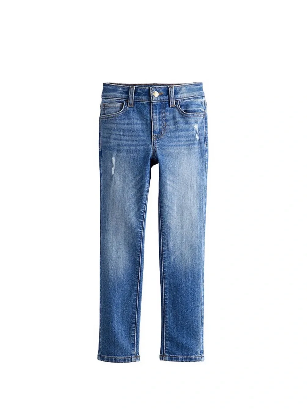 Girls Jumping Beans Pullover Hoodie & Distressed Skinny Jeans - Size 4 Slim